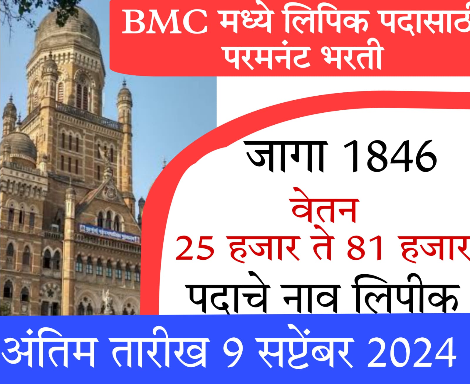 12th pass govt job in maharashtra